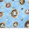 Quilting Treasures Easter Birdsong Bird Nests and Eggs on Blue
